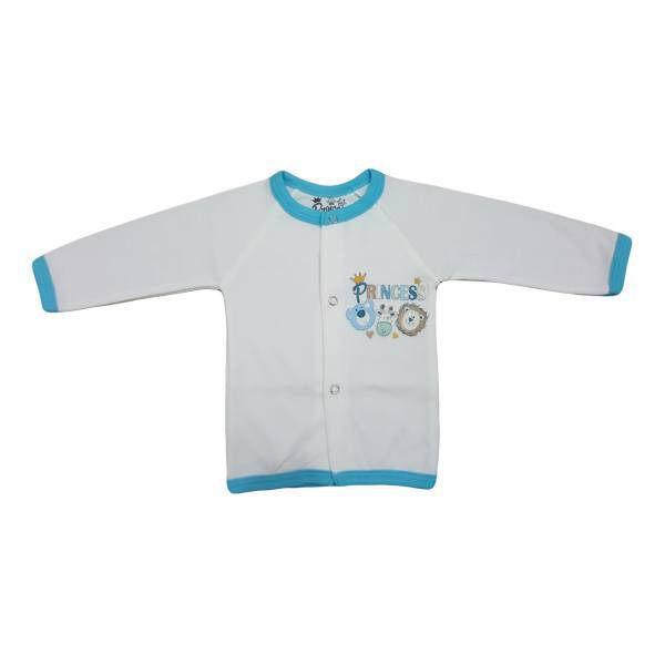 پیراهن دکمه دار آستین بلند نوزادی برند پرنسس مدل BLUE-12، BABY T SHIRT B PRINCESS BRAND BLUE