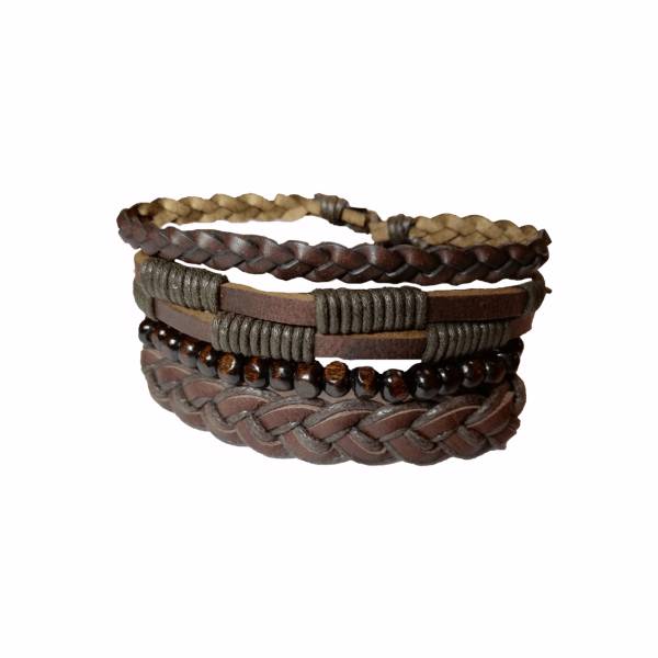 دستبند چرمی ریما کالا مدل 268 بسته 4 عددی