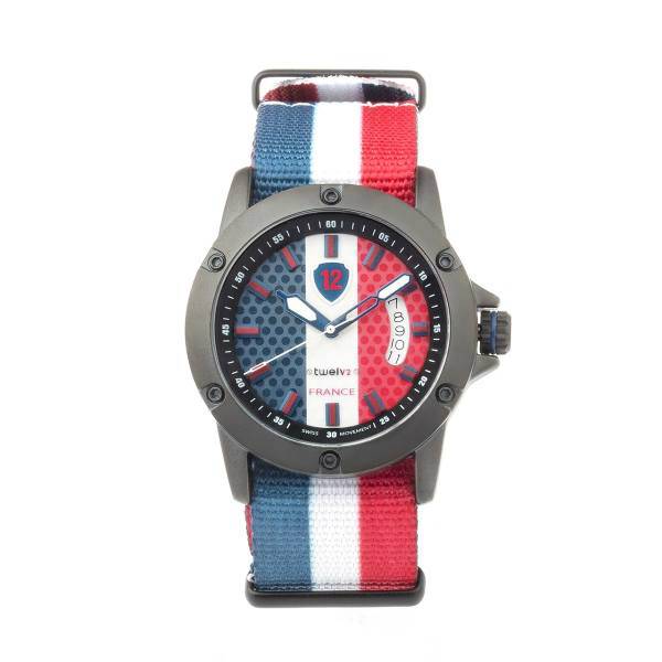 ساعت مچی عقربه ای توولو طرح پرچم فرانسه، Twelve France Flag Sport Watch