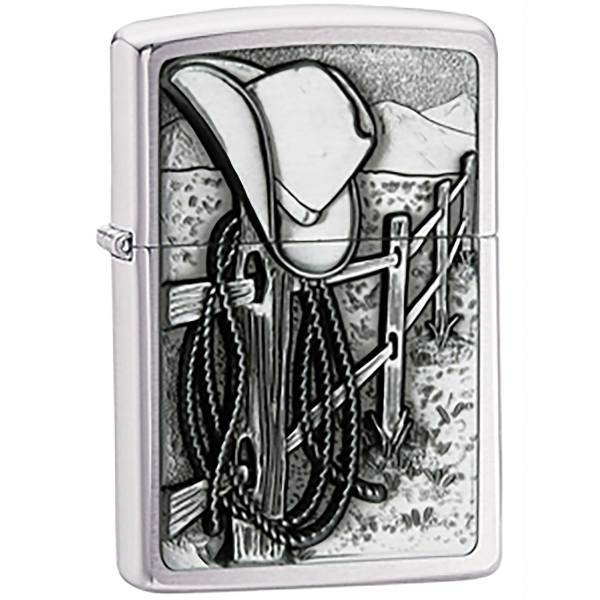 فندک زیپو مدل Resting Cowboy کد 24879، Zippo Resting Cowboy 24879 Lighter