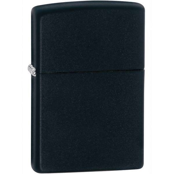 فندک زیپو مدل Regular Black Matte کد 218، Zippo Regular Black Matte 218 Lighter