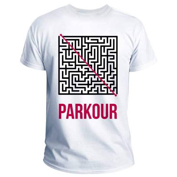 تی شرت انارچاپ طرح پارکور مدل T02006، AnarChap T02006 Parkour T-shirt