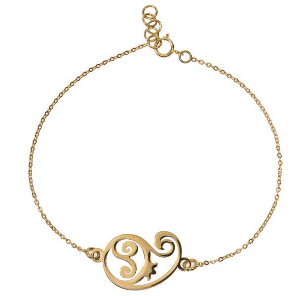 دستبند طلای 18 عیار رزا مدل BC12، Rosa BC12 Gold Bracelet