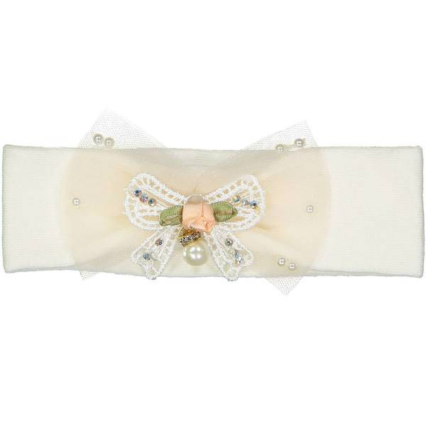 هدبند آلبی ماما مدل Floral Bow، Albimama Floral Bow Children And Baby Clothes Headband