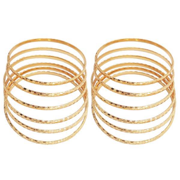 النگو شهر شیک مدل D311 بسته 12 عددی، Shahr Shik D311 Bracelet Pack Of 12