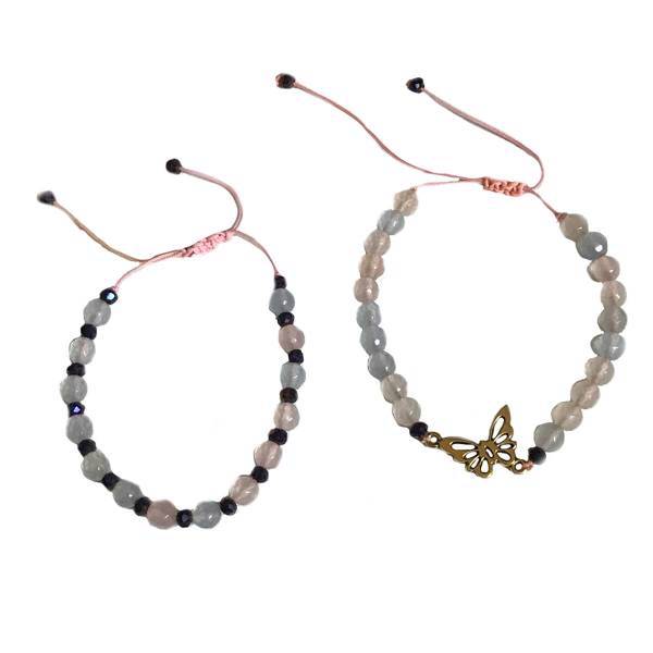 دستبند کیوسک گالری طرح پروانهBW11 مجموعه دو عددی