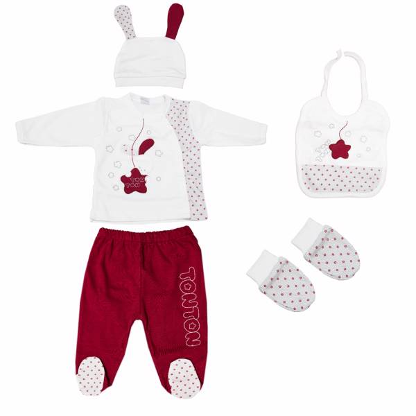 ست لباس نوزادی TonTonمدل 215، TonTon 215 Baby Clothes Set