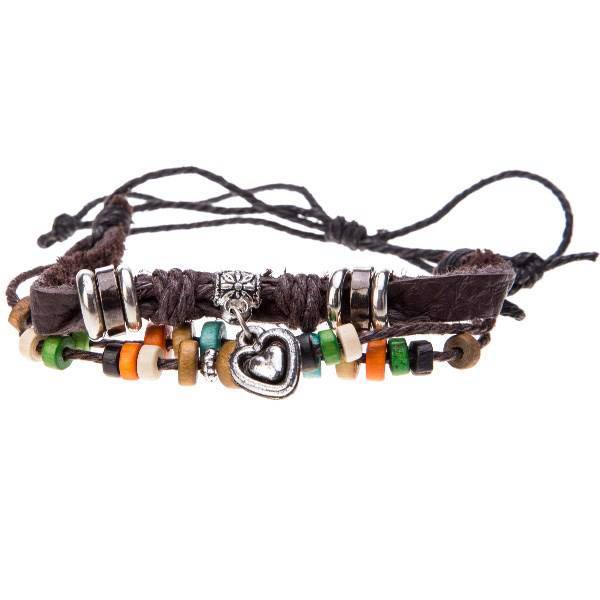 دستبند چرمی جی دبلیو ال مدل B15050، JWL B15050 Bracelets