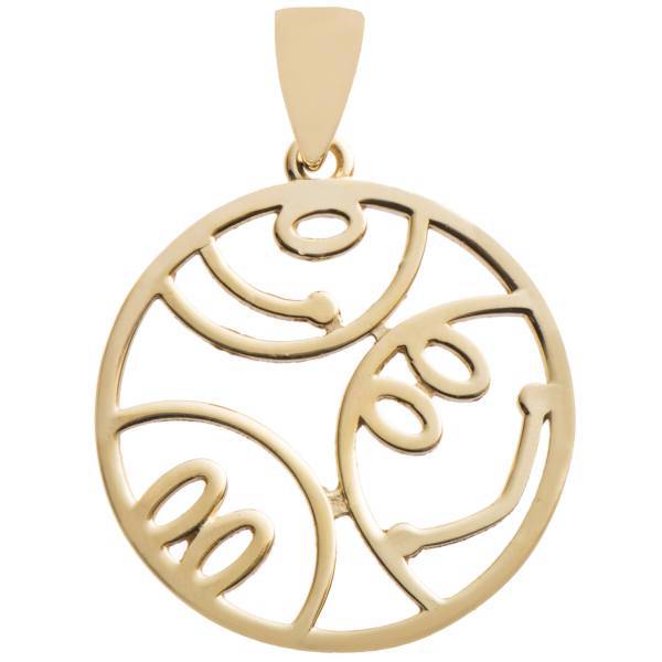 آویز گردنبند طلا 18 عیار زرین مدل AB541، Zarin AB541 Gold Necklace Pendant