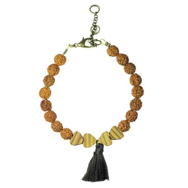 دستبند گالری پانیذ مدل رودراکشا کد P005، Paniz Gallery Rudraksha P005 Bracelet