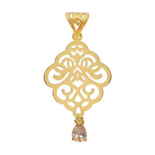 آویز گردنبند طلا 18 عیار شانا مدل N-SG75، Shana N-SG75 Gold Necklace Pendant Plaque