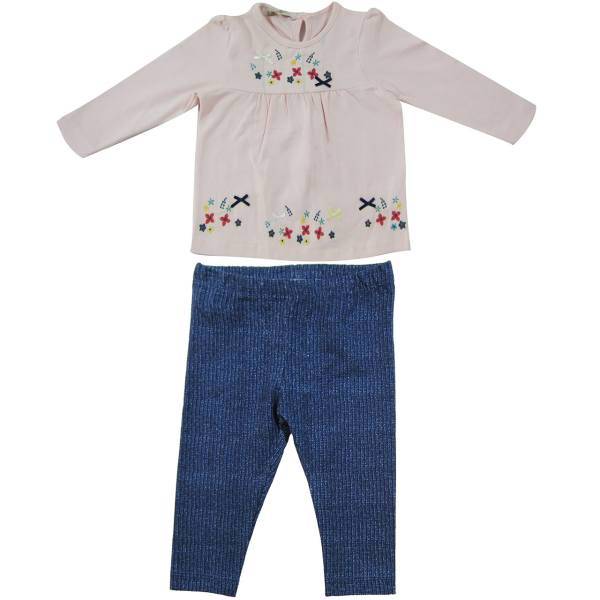 ست لباس دخترانه ویا گرلز مدل 51596P، Via Girls 51596P Baby Girl Clothing Set