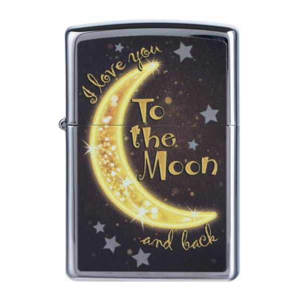 فندک زیپو مدل Golden Moon، Zippo Golden Moon Lighter