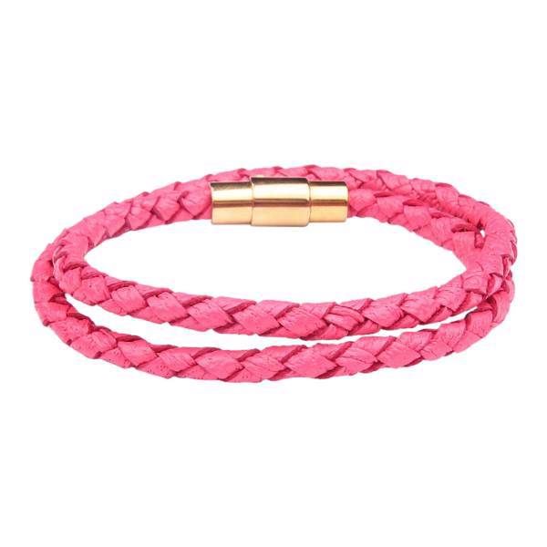 دستبند چرمی آتیس کد I200PINK، Atiss I200PINK Leather Bracelet