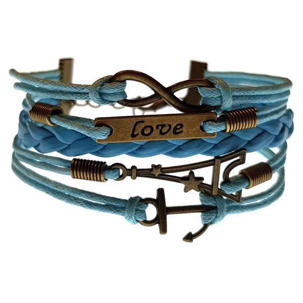 دستبند چرمی الفین مدل el02013، Elfin el02013 Leather Bracelet