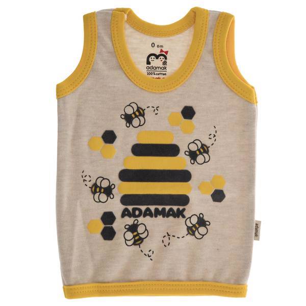 زیرپوش رکابی نوزادی آدمک مدل Bee، Adamak Bee Baby Singlet