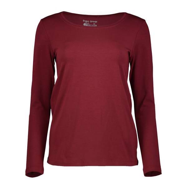 تی شرت آستین بلند زنانه پوپو گروپ مدل 27047، Popo Group 27047 Long Sleeve T-Shirt For Women