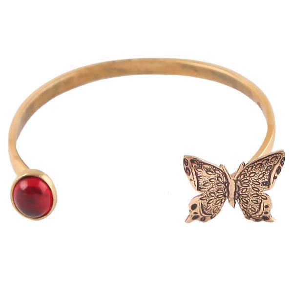 دستبند گالری گلناز طرح پروانه کد 213018