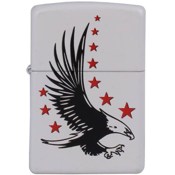 فندک زیپو مدل Eagle And Stars کد 28708، Zippo Eagle And Stars 28708 Lighter
