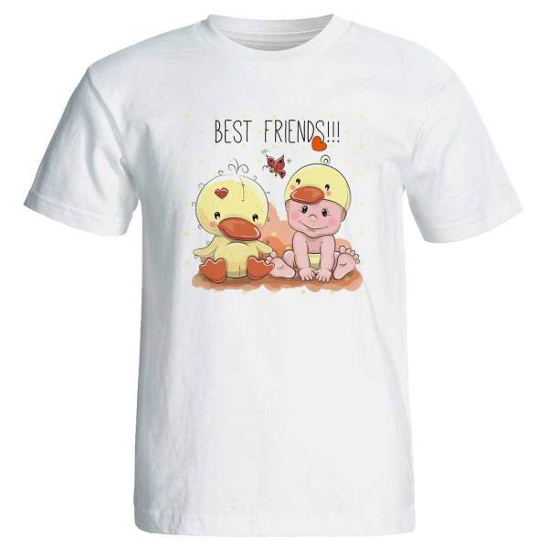 تی شرت زنانه پارس طرح کارتونی کد 3712، friendsT-shirt best