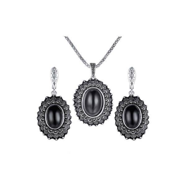 نیم ست ایزابلا مدل چشم سیاه، Izabella Jewelry Black Eyes Half Set