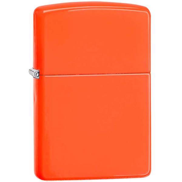 فندک زیپو مدل Neon Orange کد 28888، Zippo Neon Orange 28888 Lighter