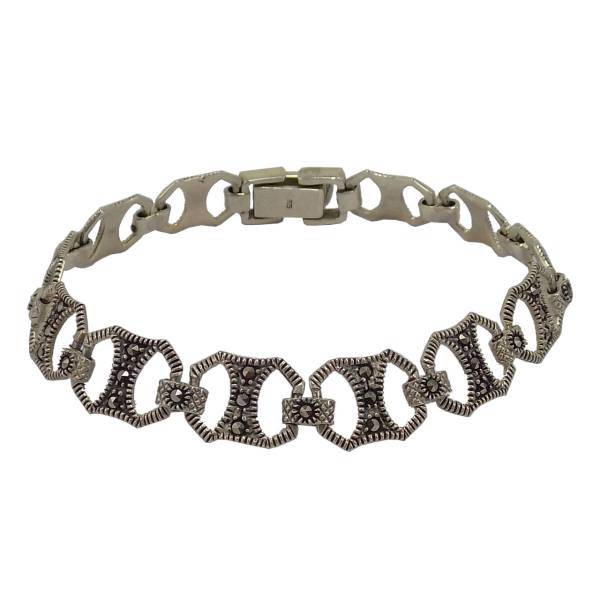 دستبند نقره تاج گوهر مدل TG272