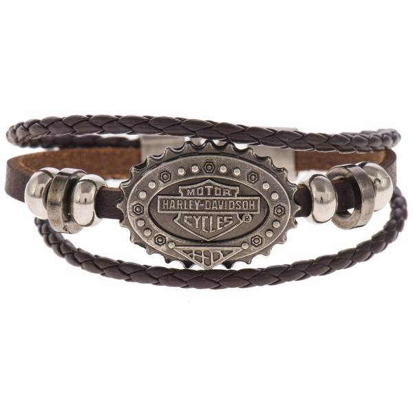 دستبند چرمی جی دبلیو ال مدل B15115، JWL B15115 Bracelets