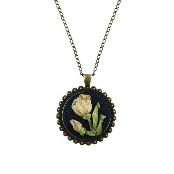 گردنبند روبان دوزی ربانا مدل 003، robana Necklaces code 003