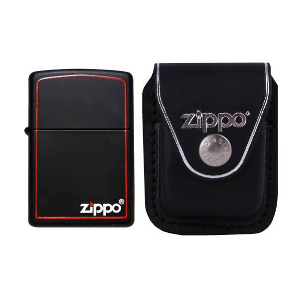 فندک زیپو مدل Black and Red کد 218ZB
