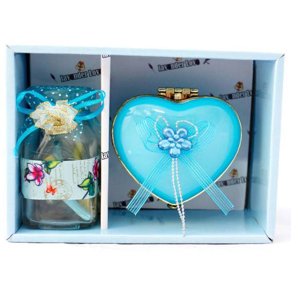 جعبه جواهرات به همراه شیشه عشق ایرسا مدل Gift Box-7، Irsa Jewelry Box-7 Love Glass And Heart box