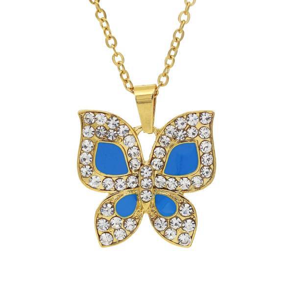 گردنبند لوکسین طرح پروانه مدل N599، Loxin Butterfly N599 Necklace