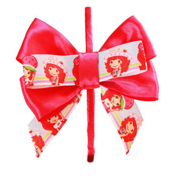 تل مو پاپیونی مدل توت فرنگی کوچولو، papioni strawberry shortcake headband