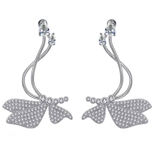 گوشواره گالری شمرون مدل بال پروانه کد EAR387S0