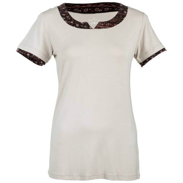 تی شرت آستین کوتاه زنانه پوپوگروپ مدل 21077، Popo Group 21077 Short Sleeve T-Shirt For Women