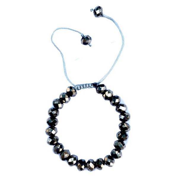 دستبند عود مدل 100105 طرح کریستال نقره ای، Oood 100105 Cristal Silver Bracelet