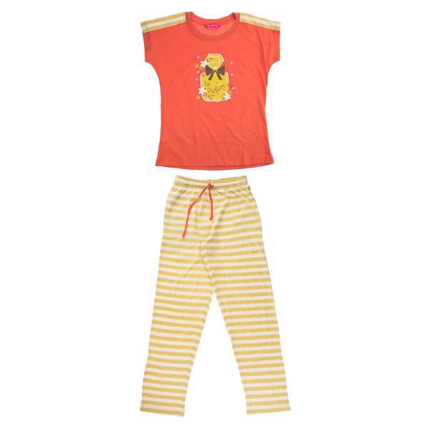 تی شرت و شلوار دخترانه پی جامه1671B، Pijame 1671B T-shirt And Pants For Girls