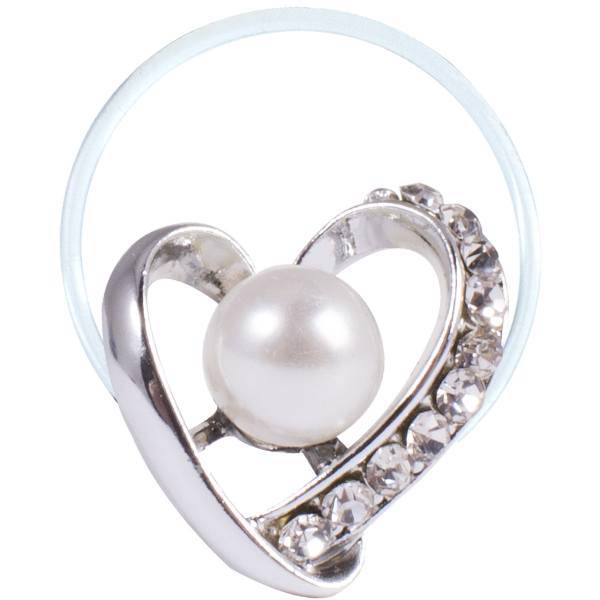 انگشتر پا طرح قلب و مروارید مدل Toe Ring 1