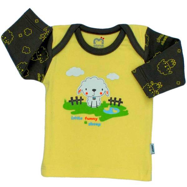 تی شرت آستین بلند نوزادی آدمک مدل Sheep، Adamak Sheep Baby T Shirt With Long Sleeve