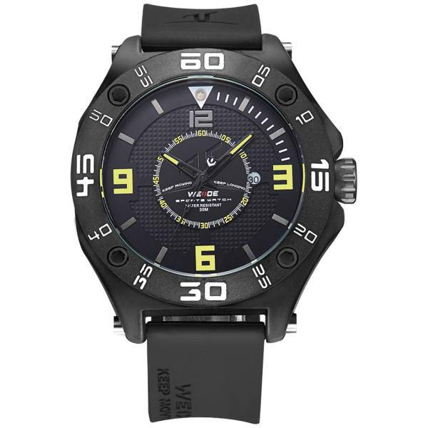 ساعت مچی عقربه ای مردانه وید مدل UV1502، WEIDE UV1502-3-Yellow Watch For Men