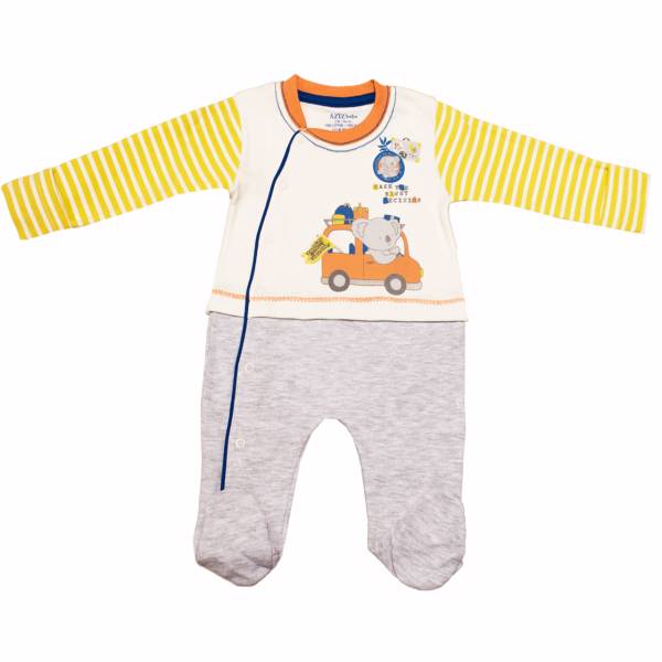 لباس سرهمی عزیز به به مدل 6431، Azizi Bebe 6431 Patch Clothes