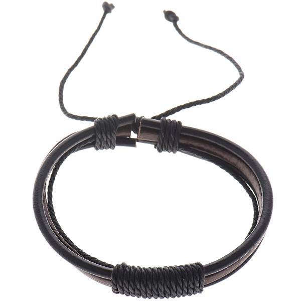دستبند چرمی جی دبلیو ال مدل B15143، JWL B15143 Bracelets