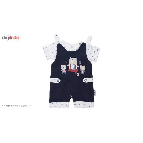 ست لباس پسرانه آدمک مدل 2104001N، Adamak 2104001N Baby Boy Clothing Set