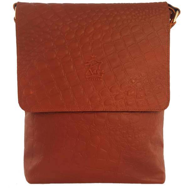 کیف دوشی کایا چرم تبریز کدK304، Kaya Leather Tabriz K304 Khorjin Corocodil Natural Leather bag