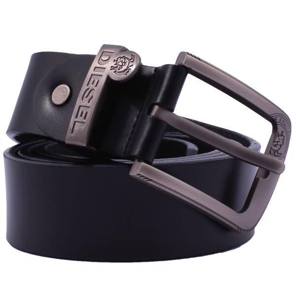 کمربند مردانه چرم کافی طرح Diesel، Coffee Diesel Leather Belt For Men