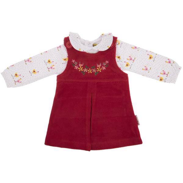 ست لباس دخترانه آدمک مدل 2914001R، Adamak 2914001R Baby Girl Clothing Set