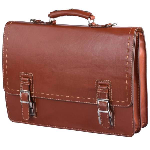 کیف اداری چرم طبیعی کهن چرم مدل L63، Kohan Charm L63 Leather Office Bag