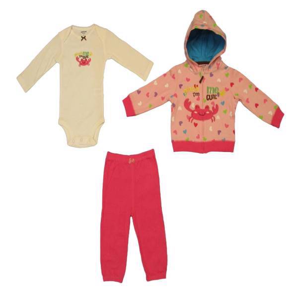 ست لباس دخترانه کارترز مدل 461، Carters 461 Baby Girl Clothing Set