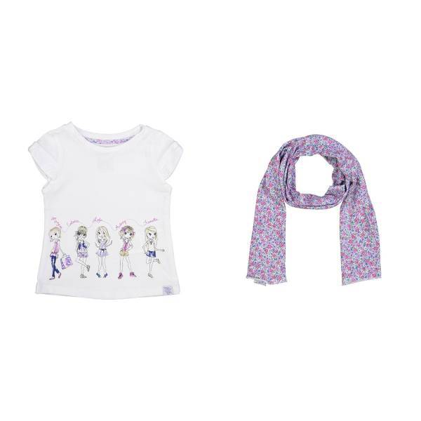 تی شرت نوزادی دخترانه مایورال مدل MA 308471، Mayoral MA 308471 Baby Girls T-Shirts