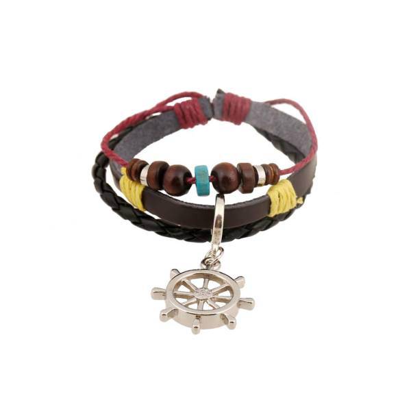 دستبند چرمی الفین مدل el02026، Elfin el02026 Leather Bracelet